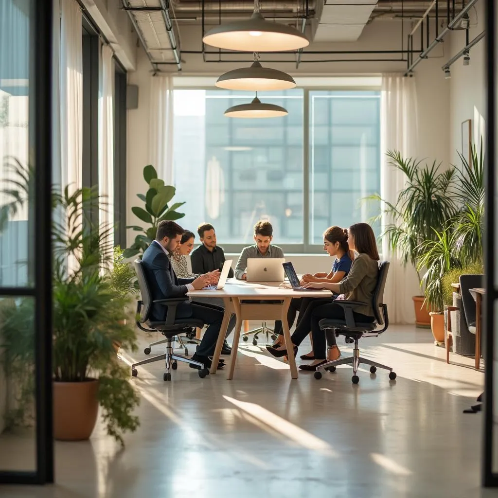 Interior de nuestra moderna oficina en Buenos Aires